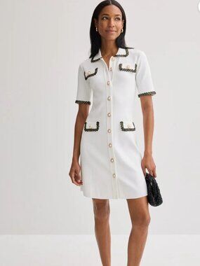 Alexia Admor Odette Button Down Mini Dress Size Medium